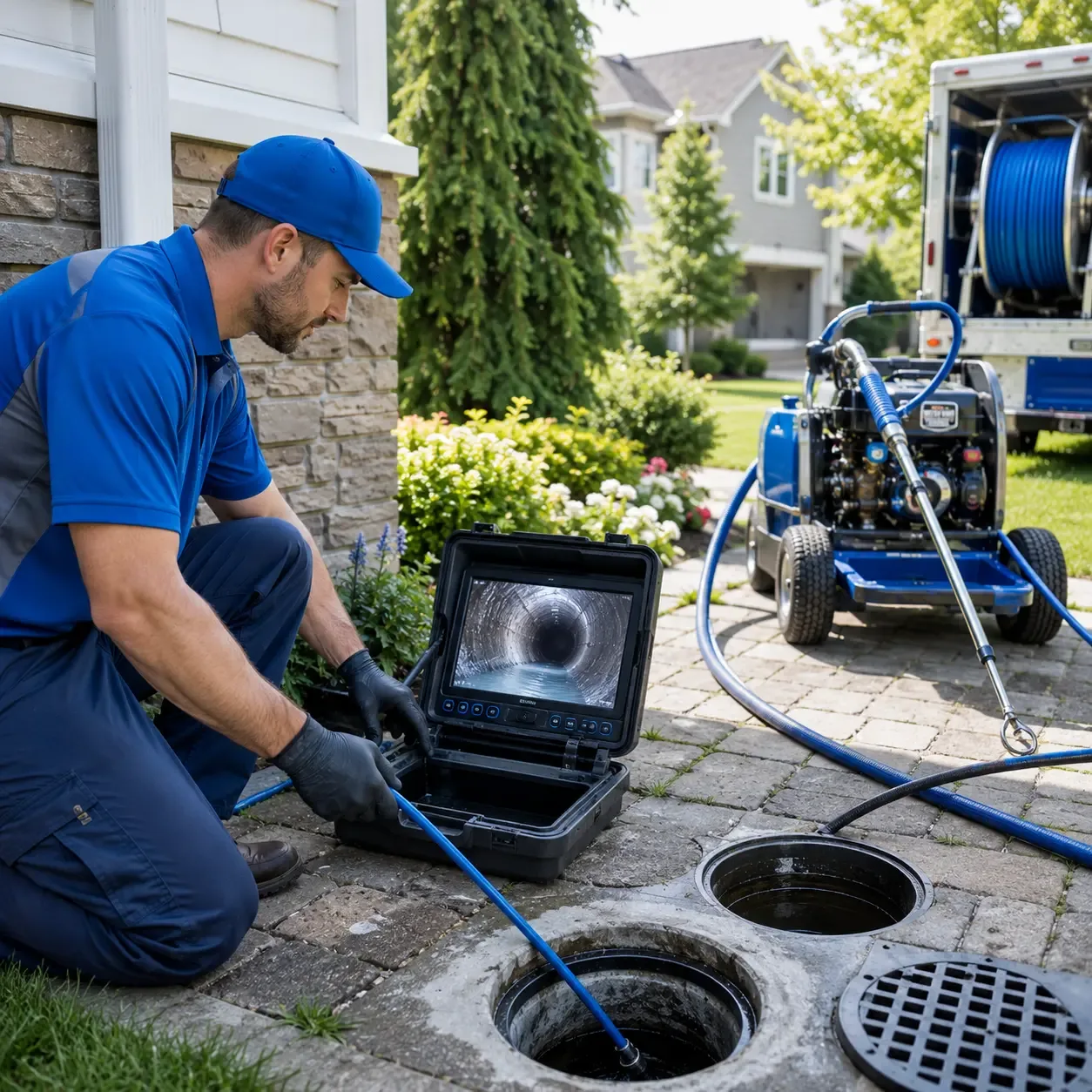 Outdoor drain cleaning professionals serving Sharon Center, OH